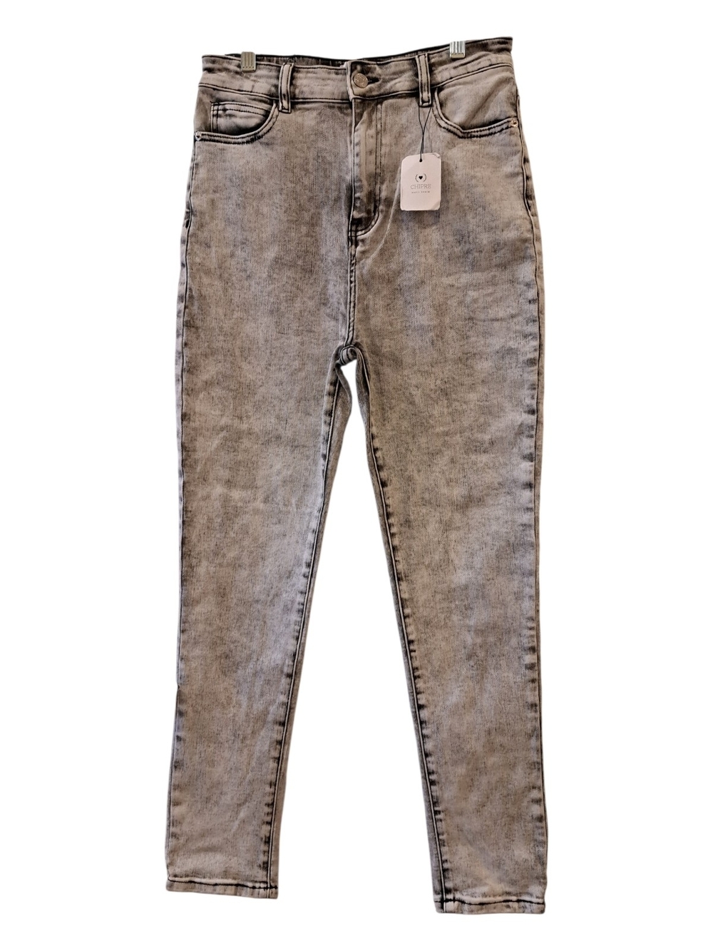 Chipre High-Rise Gray wash Skinny Jeans size 28